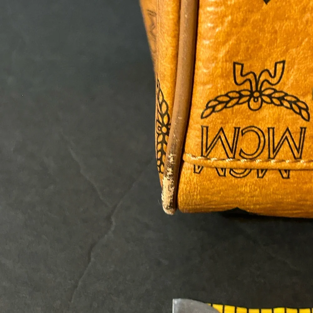 MCM Visetos Cognac Handbag - Picture 14 of 14